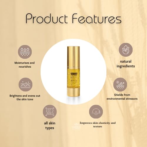Maria Ross 24K Gold Serum for Exfoliating and Brightining Skin with Anti aging effect (30 ml)