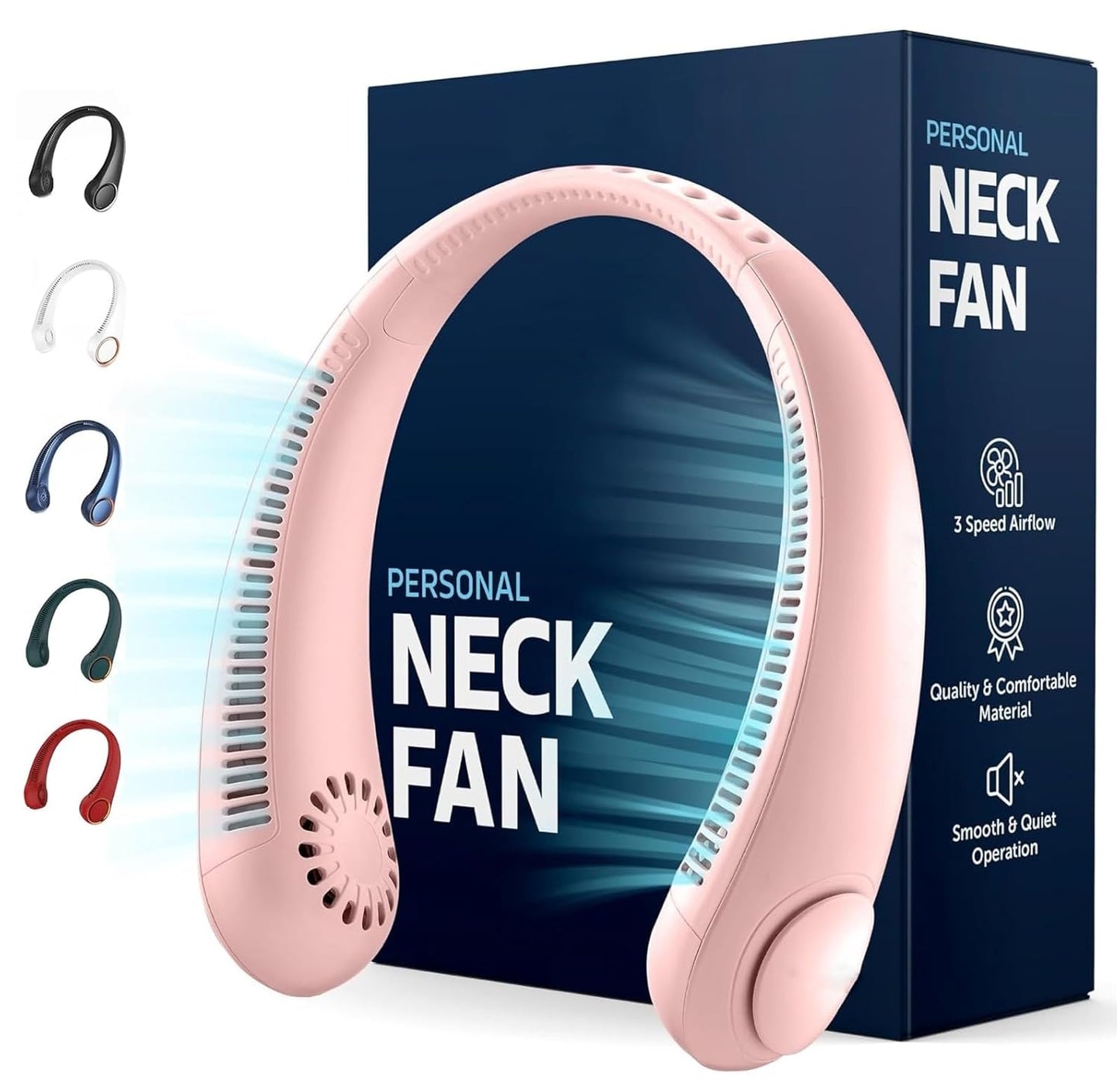 Portable Bladeless Hanging Rechargeable Neck Fan