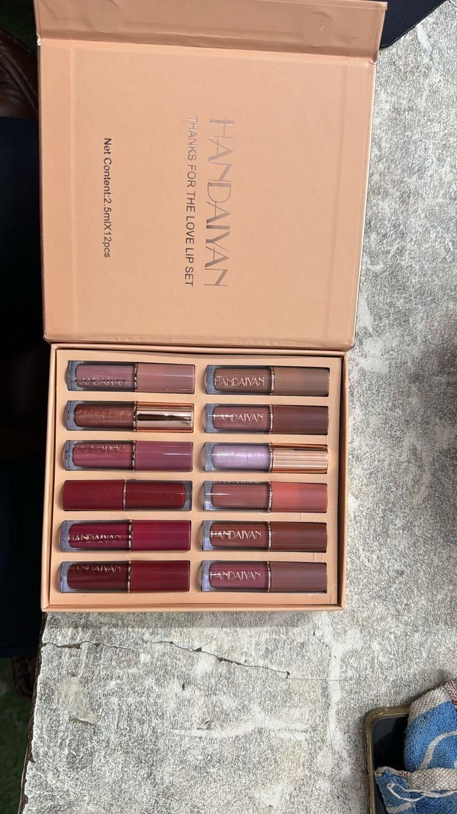 Velvet Matte Liquid Lipstick Set – 12 Pcs