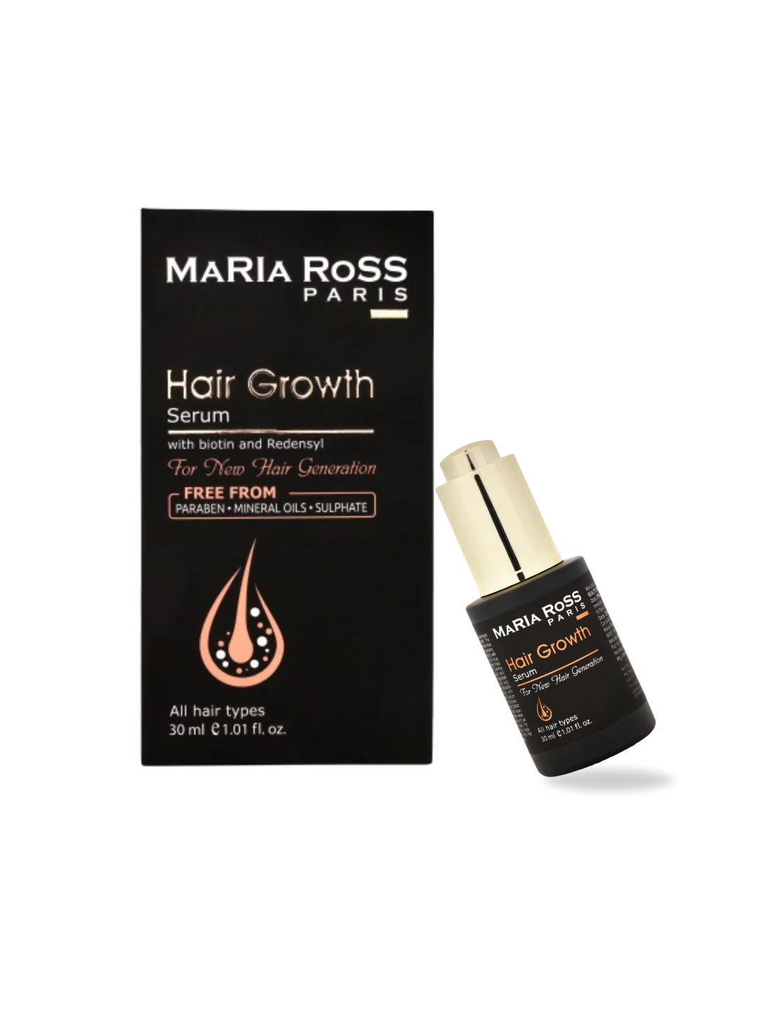 Maria Ross Advance Hair Growth Serum for Men & Women| Prevent Hair Fall Biotin Serum| Natural Ingredients Free From Paraben - 30 ml