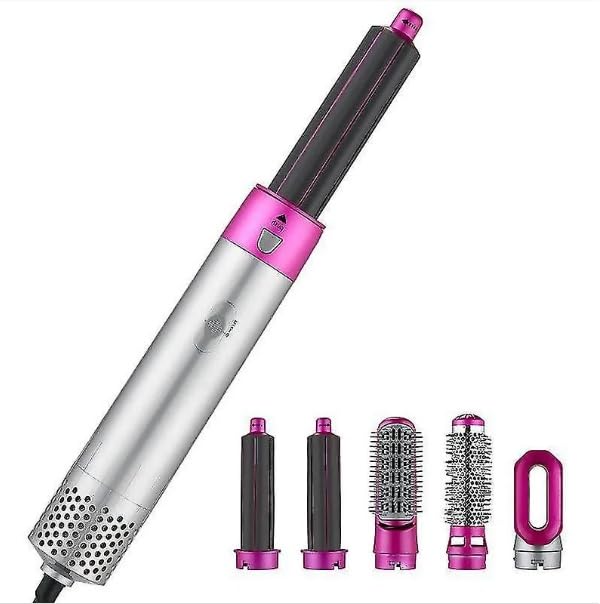 Luxury 5-in-1 Hair Styling Tool: Detachable Comb & Automatic Suction Curler