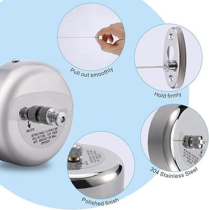 Stainless Steel Retractable Clothesline